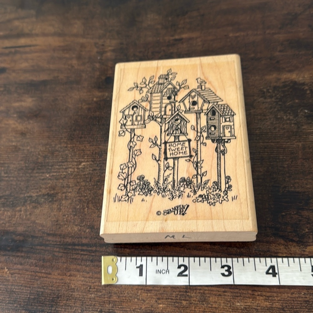 Stampin Up Home Tweet Home Wood Stamp Birdhouses - Picture 3 of 7